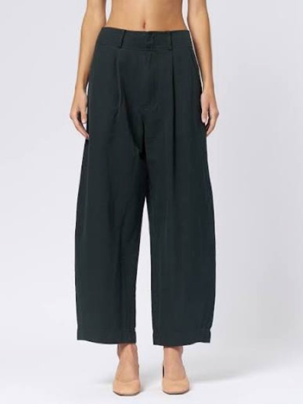 Apiece Apart Bari Trousers in Forest (black green)